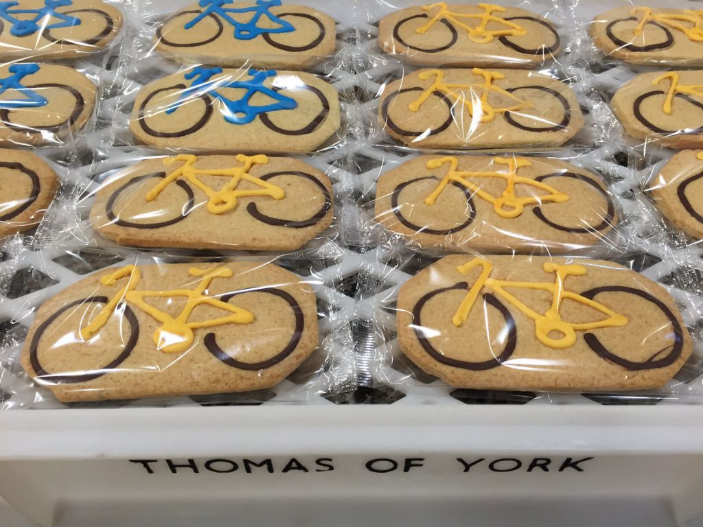 Tour de Yorkshire biking biscuits