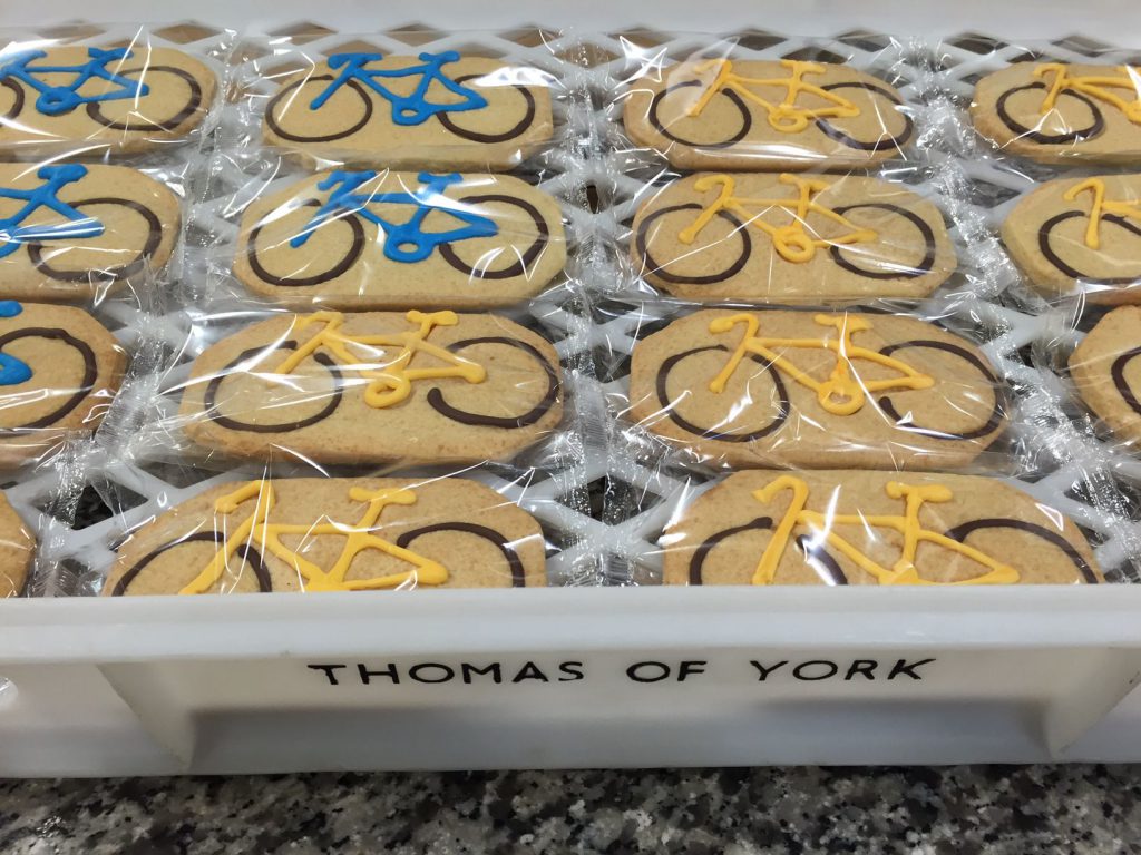 Tour de Yorkshire biking biscuits