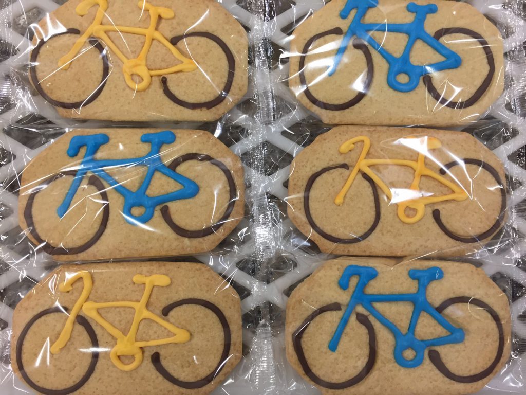 Tour de Yorkshire biking biscuits