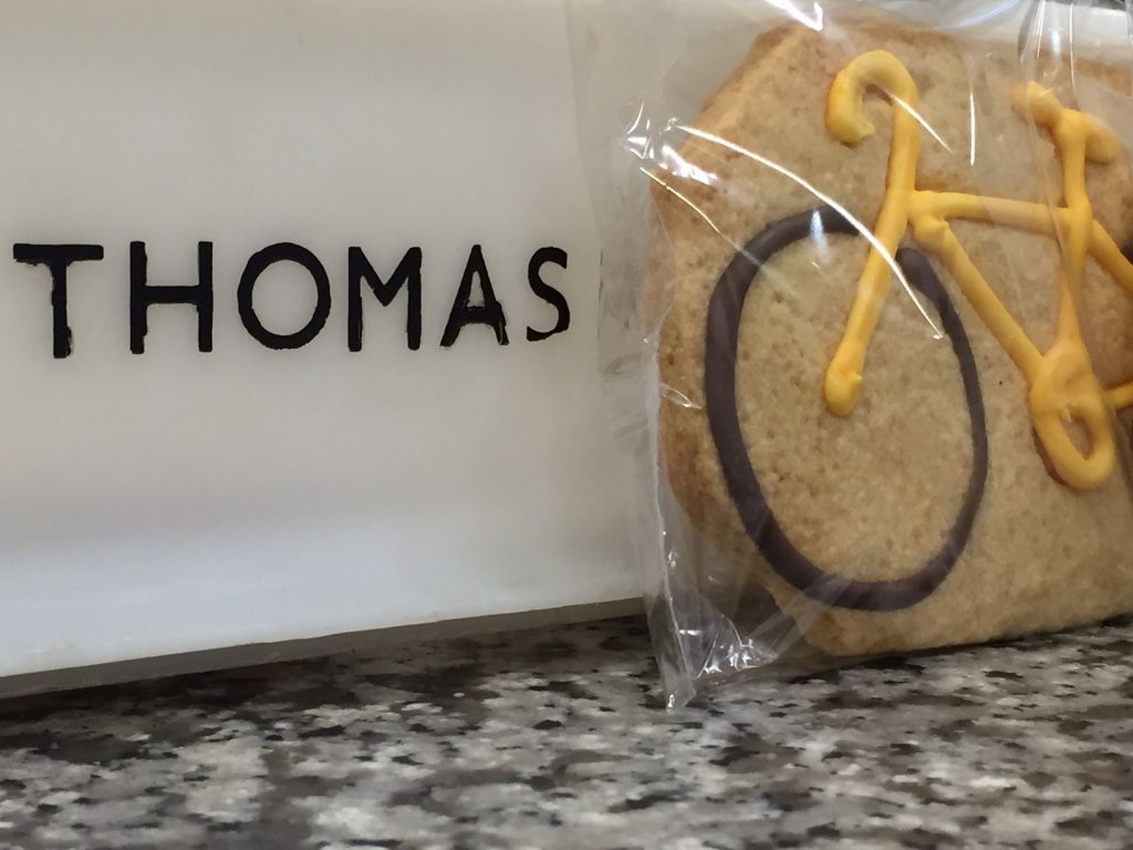 Tour de Yorkshire biking biscuits