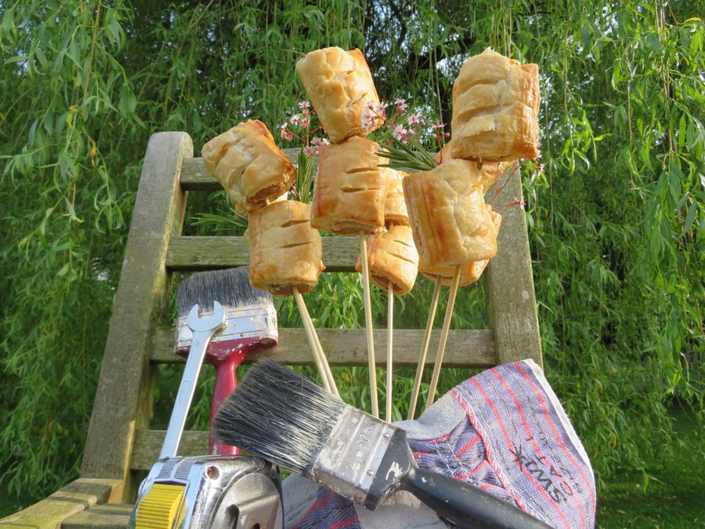 Bouquet of sausage rolls'ies from Thomas the Baker