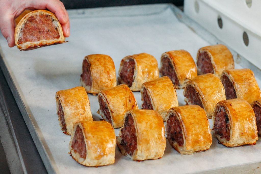 Thomas the Baker award winning deli black pudding sausage rolls