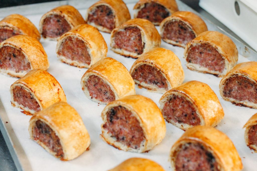 Thomas the Baker award winning deli black pudding sausage rolls