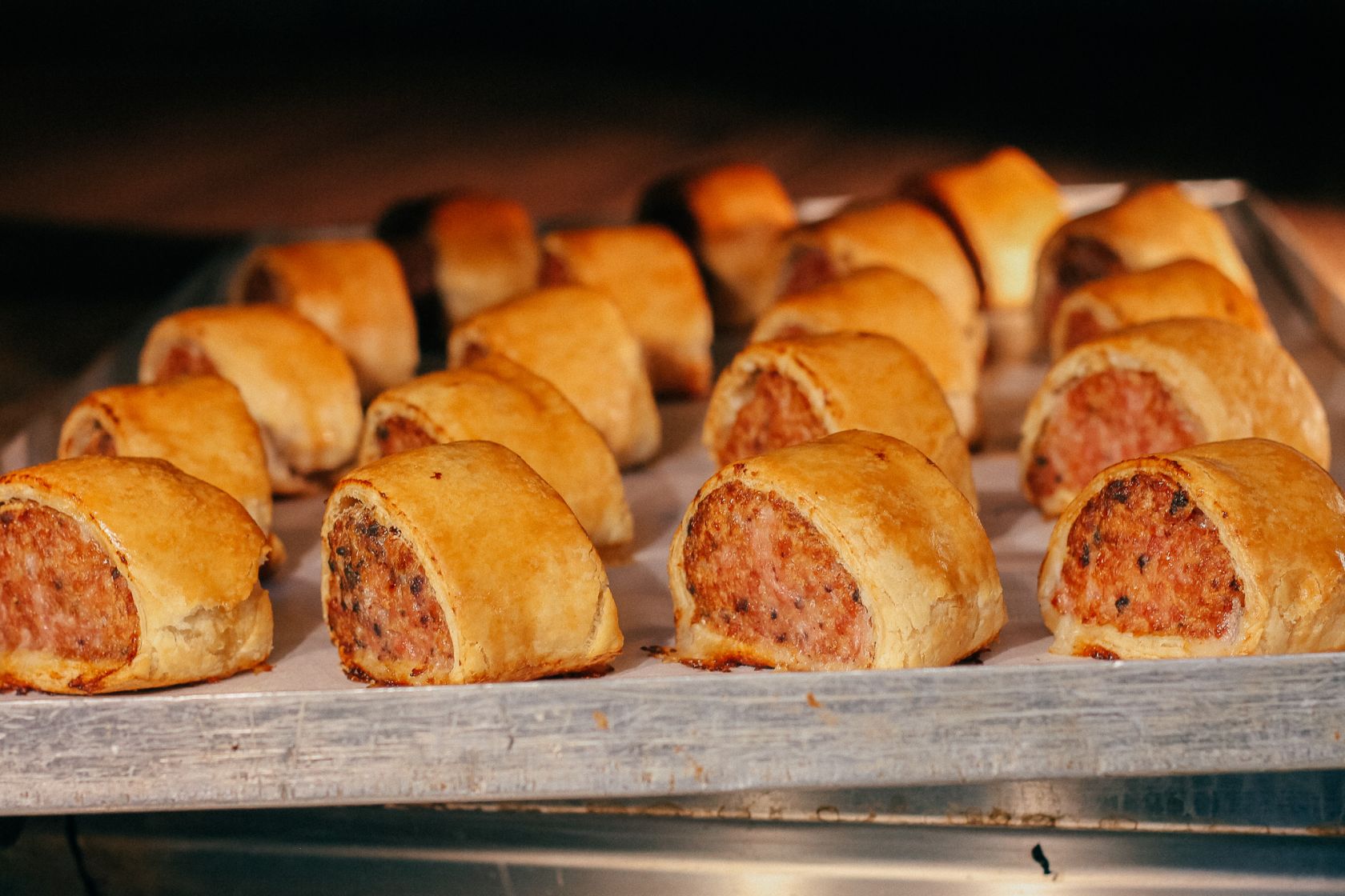 Thomas the Baker award winning deli black pudding sausage rolls