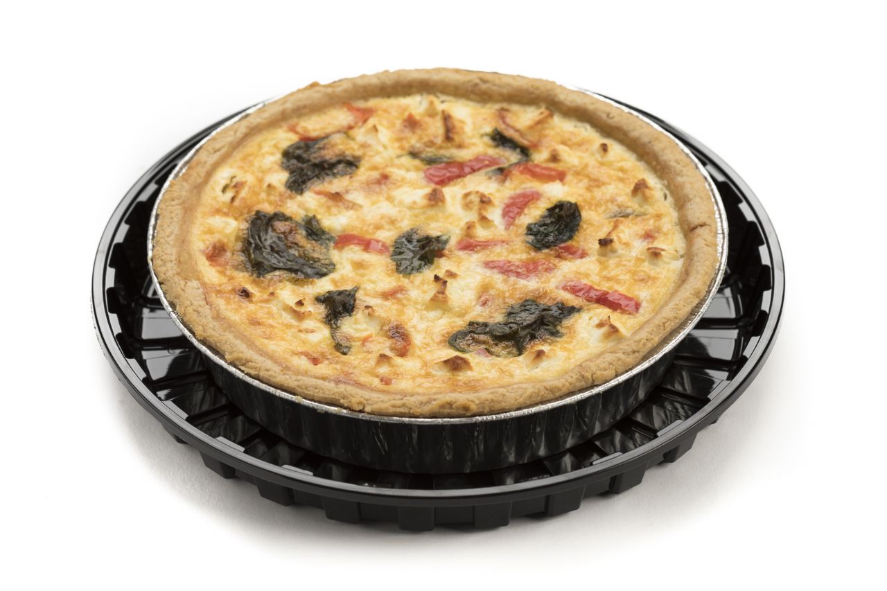 Feta, Red Pepper and Spinach Quiche Thomas the Baker
